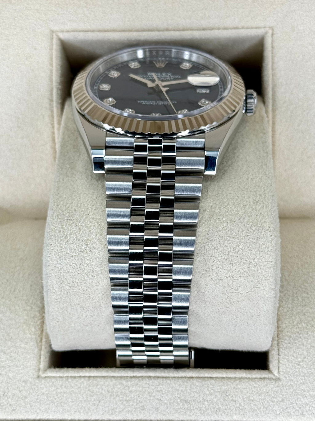 2022 Rolex Datejust 41mm 126334 Jubilee Blue Diamond Dial