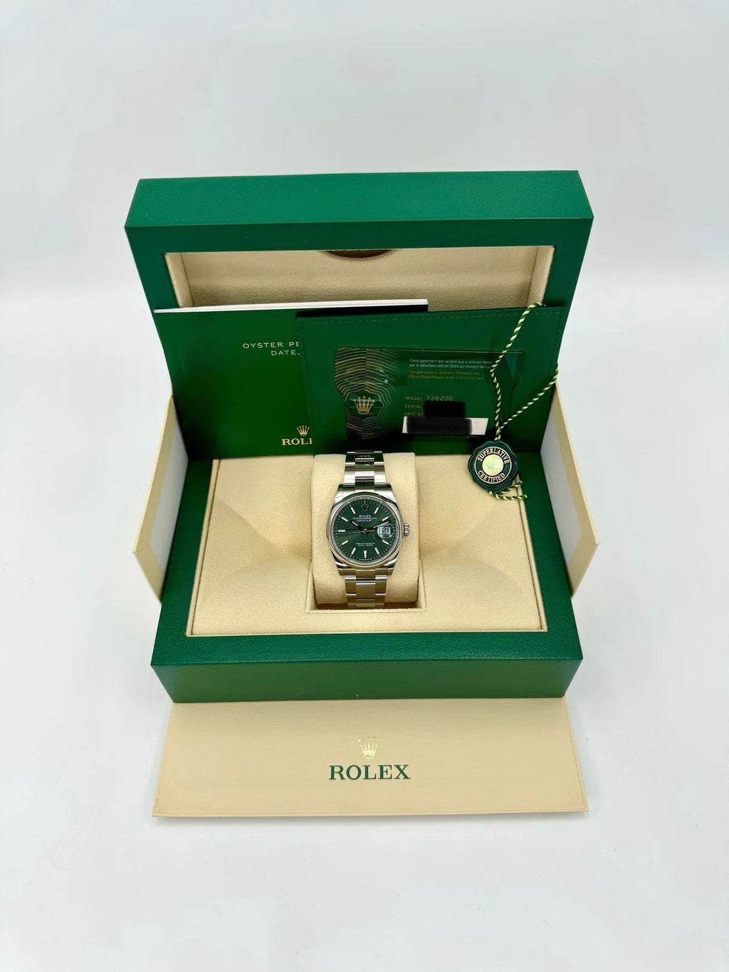 NEW 2025 Rolex Datejust 36mm 126200 Oyster Mint Green Dial