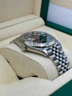 2023 Rolex Datejust 41mm 126334 Stainless Steel Jubilee Rhodium Dial