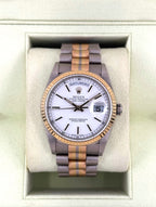 1995 Rolex Day-Date Tridor 36mm 18239BIC Jubilee White Dial