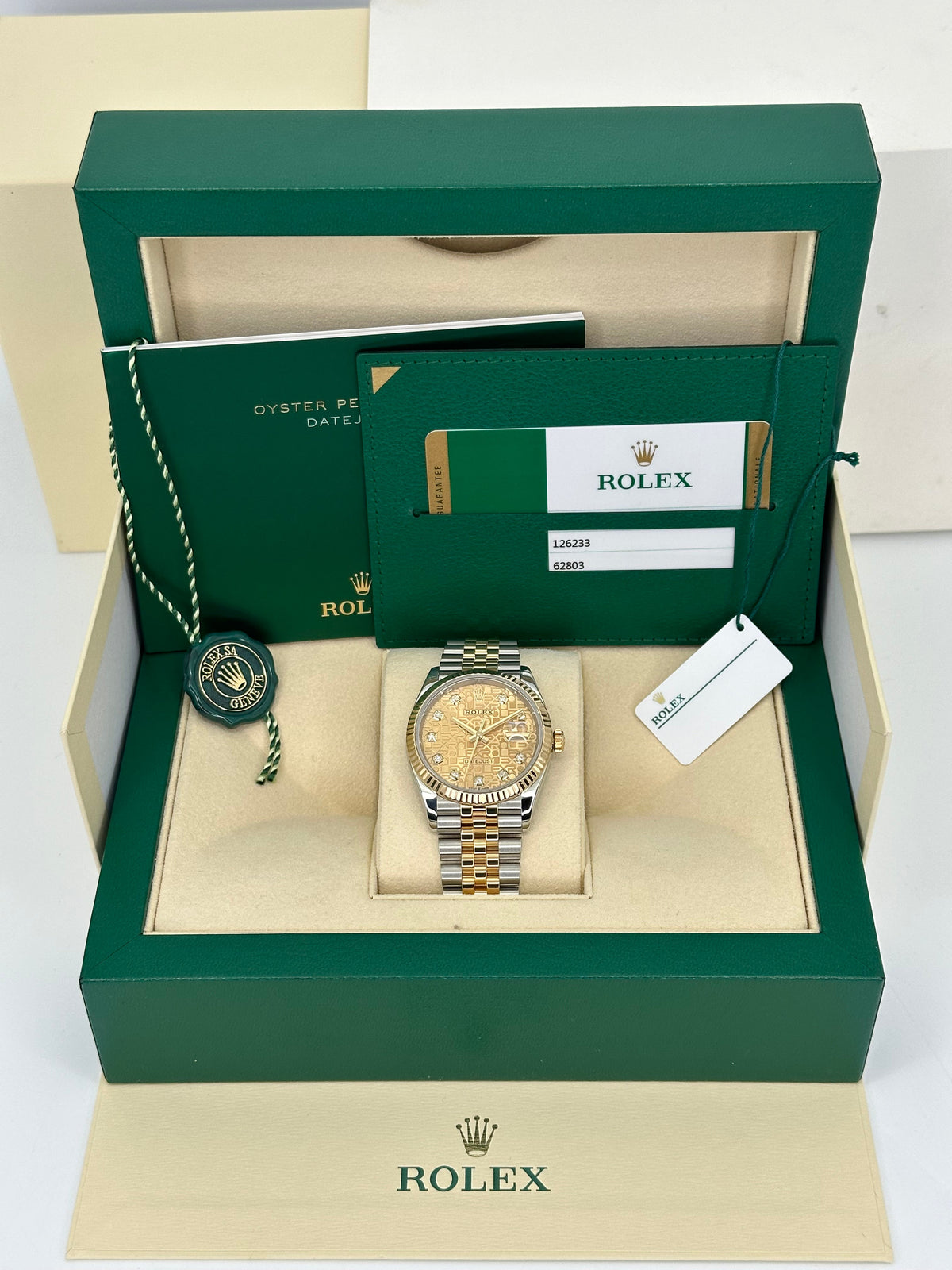 2019 Datejust 36mm 126233 Two-Tone Jubilee 10 Diamond Anniversary Dial