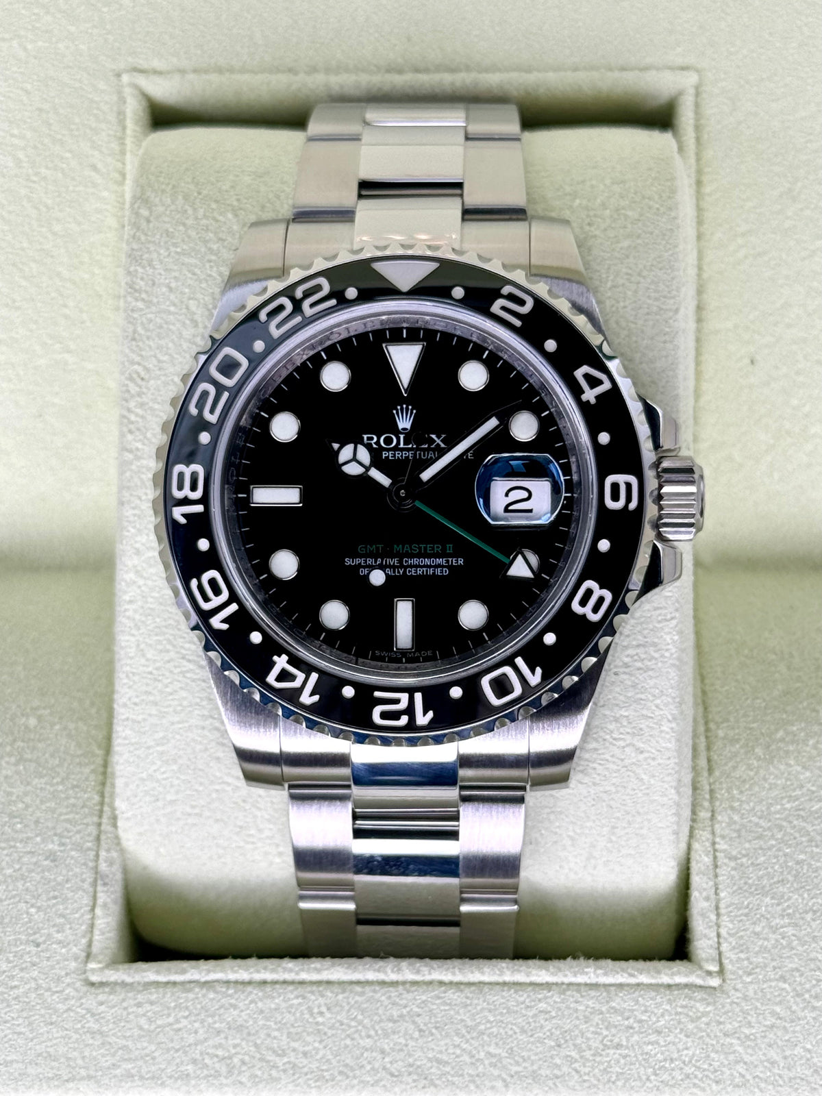 2007 Rolex GMT-Master II 40mm 116710LN Stainless Steel Black Dial