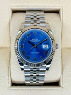 NEW 2025 Rolex Datejust 41mm 126334 Stainless Steel Jubilee Azzurro Blue Dial
