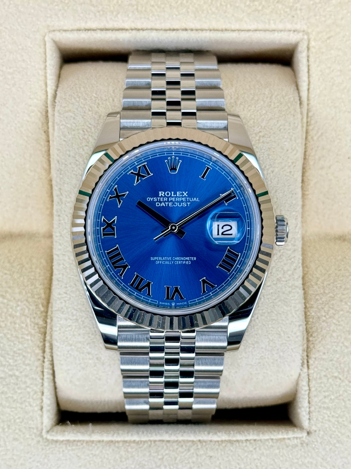 NEW 2025 Rolex Datejust 41mm 126334 Stainless Steel Jubilee Azzurro Blue Dial