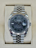 2021 Rolex Datejust 41mm Stainless Steel Jubilee Wimbledon Dial