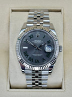 2021 Rolex Datejust 41mm Stainless Steel Jubilee Wimbledon Dial