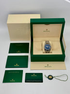 2024 Rolex Datejust 41mm 126334 Stainless Steel Oyster Blue Diamond Dial