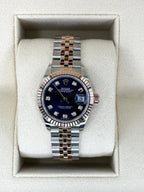 NEW 2025 Rolex Ladies Datejust 28mm 279171 Two-Tone Purple Diamond Dial