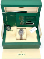NEW 2025 Rolex Ladies Datejust 28mm 279171 Two-Tone Purple Diamond Dial