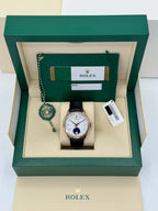 2019 Rolex Cellini Moonphase 39mm 50535 Rose Gold White Dial