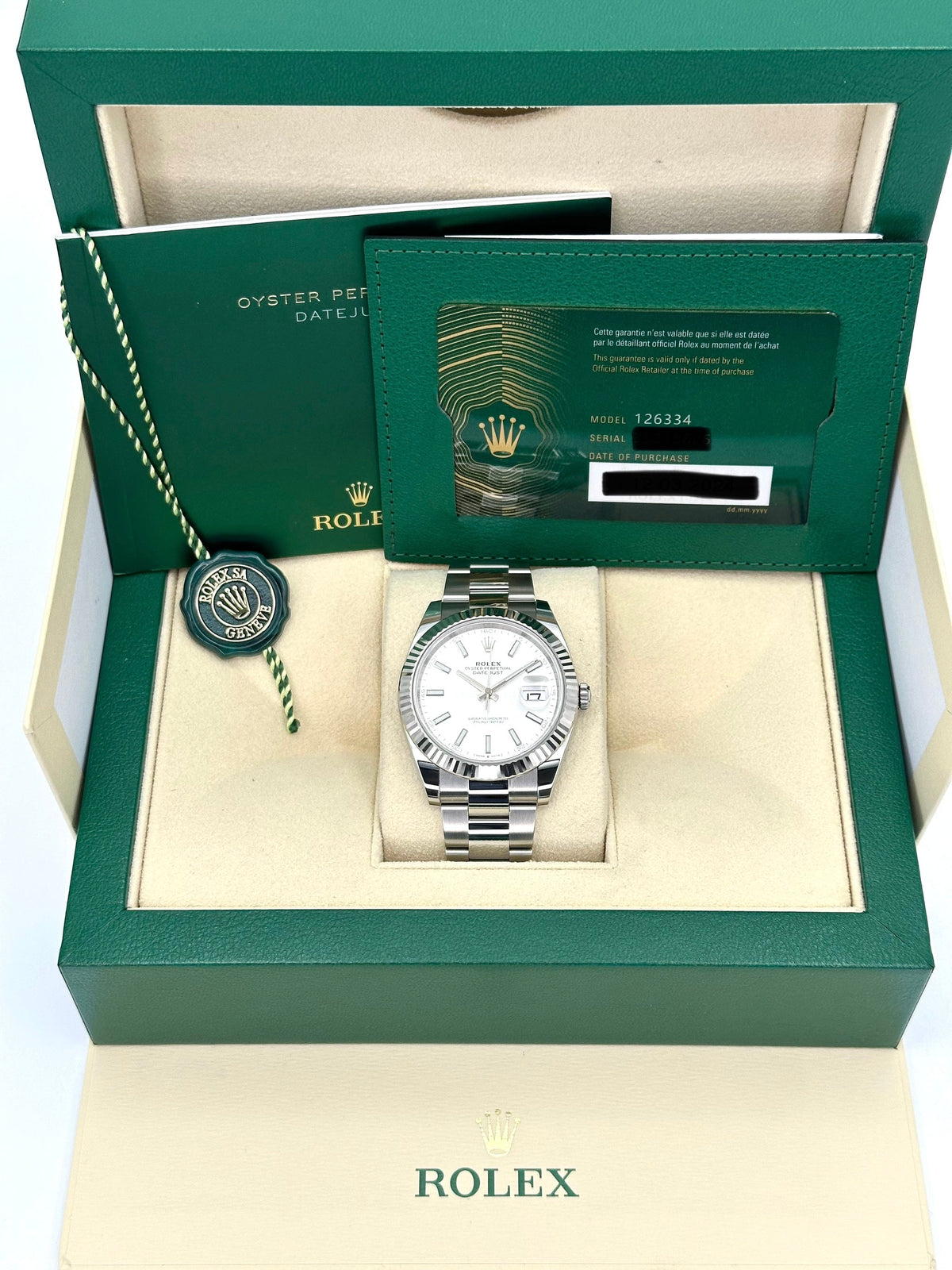 NEW 2024 Rolex Datejust 41mm 126334 Stainless Steel Oyster Silver Dial