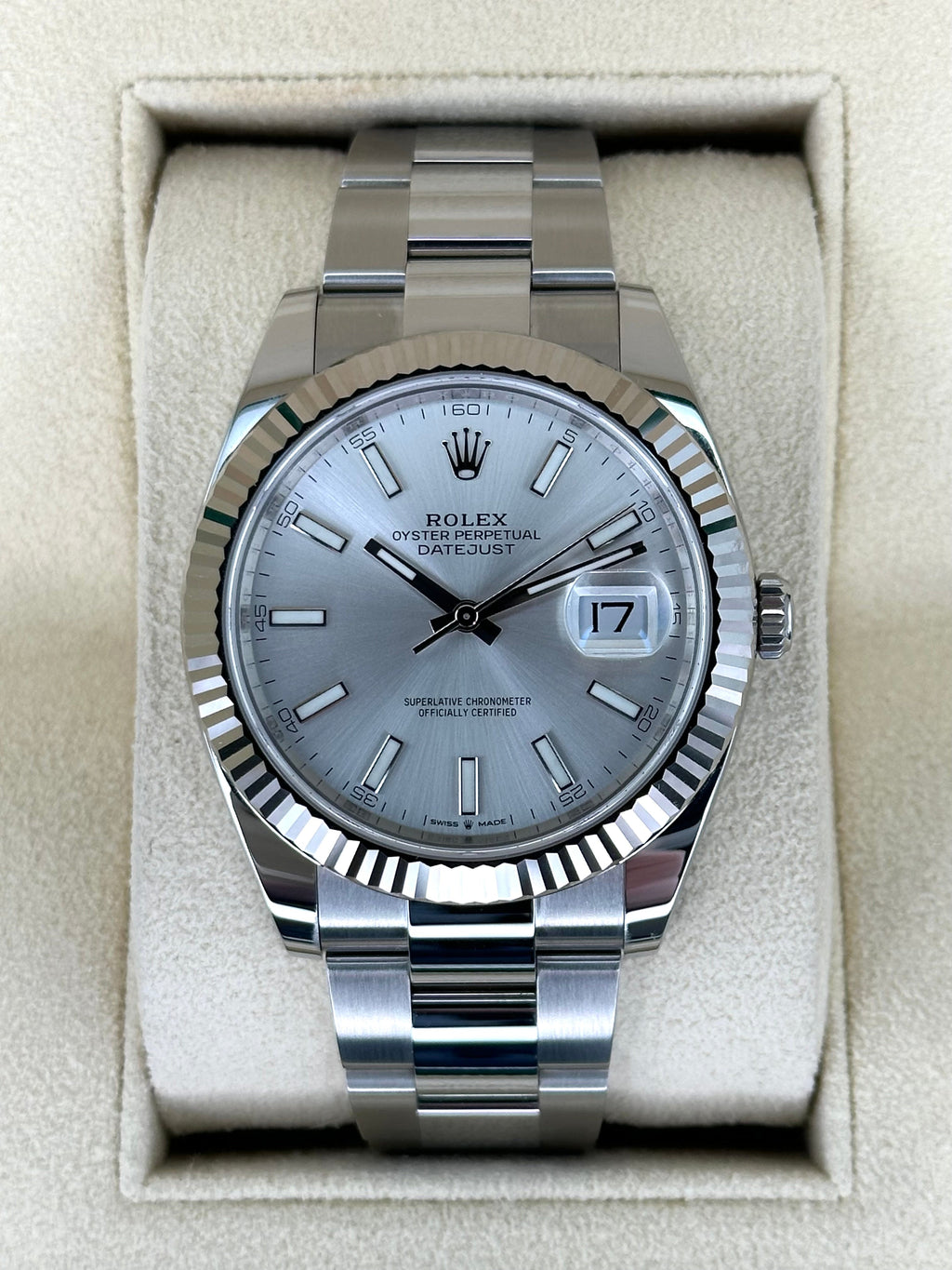 NEW 2024 Rolex Datejust 41mm 126334 Stainless Steel Oyster Silver Dial