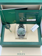 2022 Rolex Datejust 41mm 126300 Oyster Green Dial