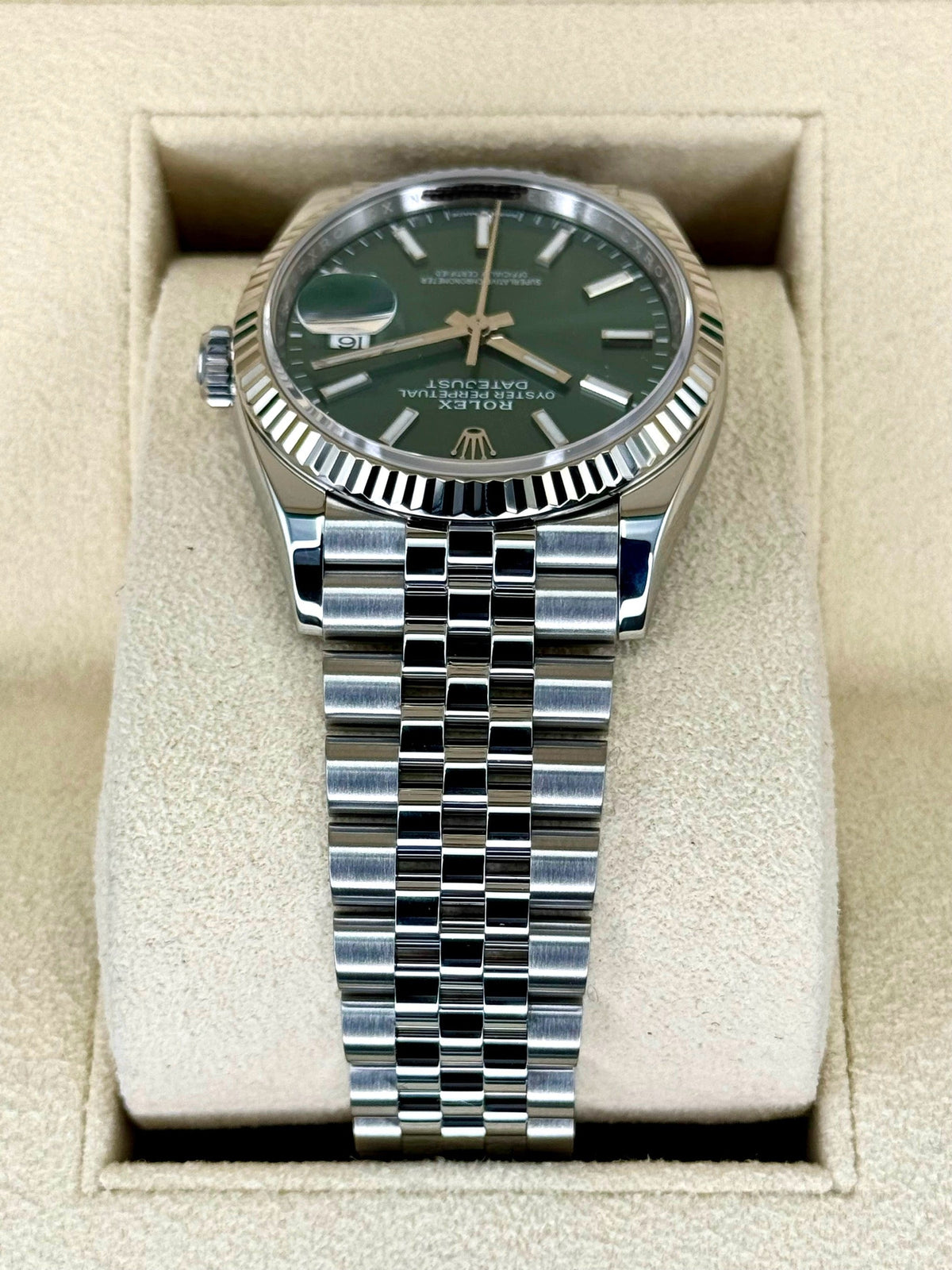 NEW 2025 Rolex Datejust 36mm 126234 Jubilee Green Dial