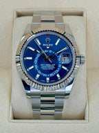 2022 Rolex Sky-Dweller 42mm 326934 Stainless Steel Oyster Blue Dial