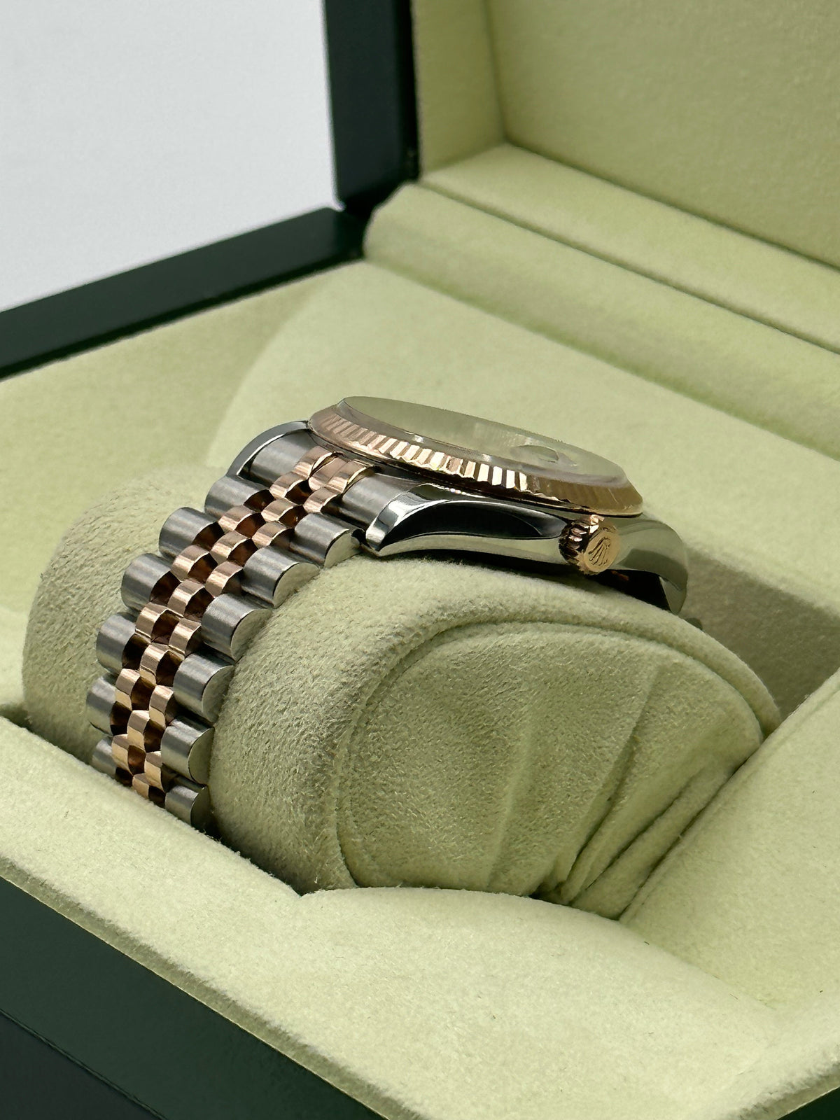 2010 Rolex Datejust 36mm 116231 Two-Tone Rose Gold Pink Diamond Dial