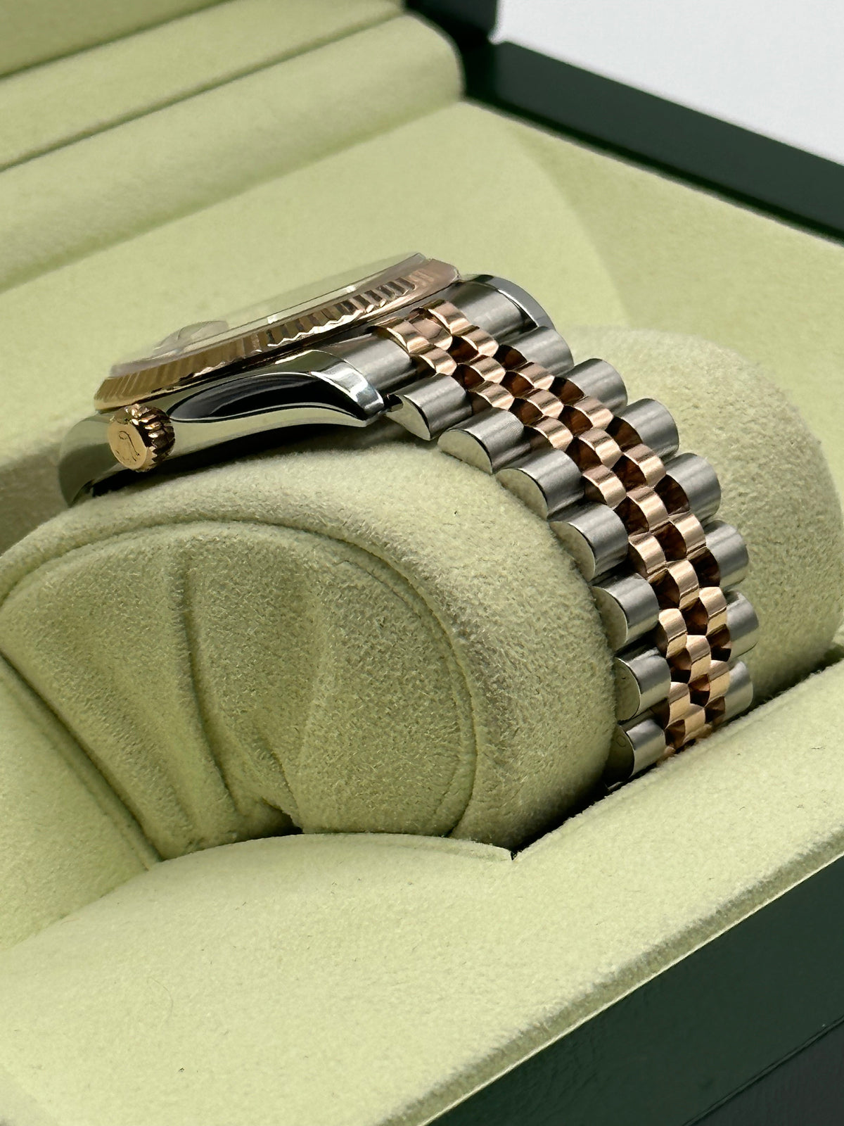 2010 Rolex Datejust 36mm 116231 Two-Tone Rose Gold Pink Diamond Dial