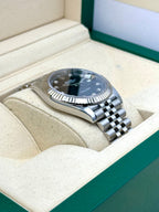 2020 Rolex Datejust 41mm 126334 Stainless Steel Jubilee Black Diamond Dial