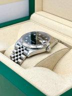 2020 Rolex Datejust 41mm 126334 Stainless Steel Jubilee Black Diamond Dial