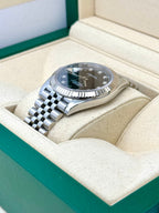2020 Rolex Datejust 41mm 126334 Stainless Steel Jubilee Black Diamond Dial