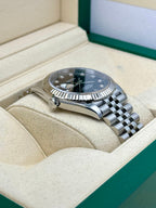 2020 Rolex Datejust 41mm 126334 Stainless Steel Jubilee Black Diamond Dial
