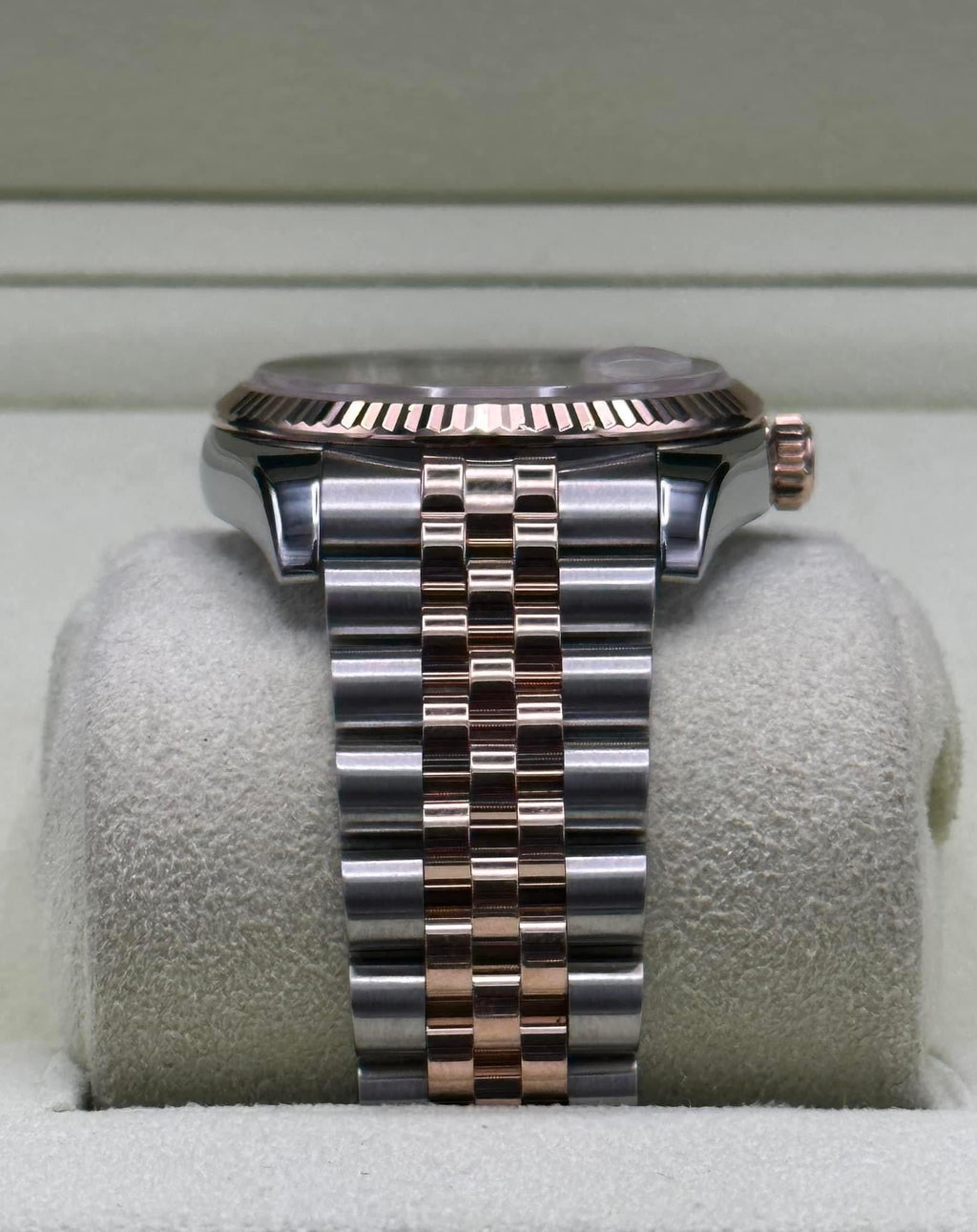 2010 Rolex Datejust 36mm 116231 Two-Tone Rose Gold Pink Diamond Dial