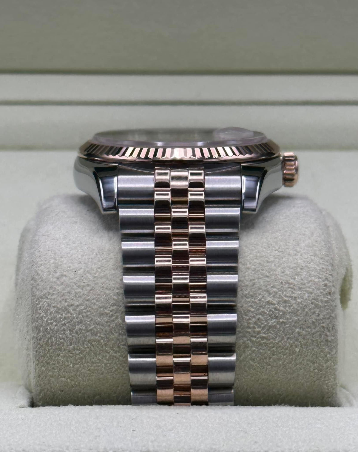 2010 Rolex Datejust 36mm 116231 Two-Tone Rose Gold Pink Diamond Dial