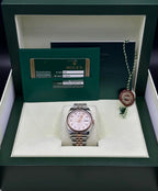 2010 Rolex Datejust 36mm 116231 Two-Tone Rose Gold Pink Diamond Dial