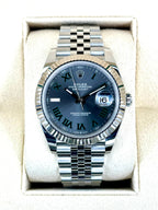 NEW 2023 Rolex Datejust 41mm 126334 Stainless Steel Jubilee Wimbledon Dial