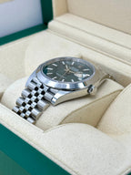 NEW 2024 Rolex Datejust 41mm 126300 Jubilee Green Motif Dial