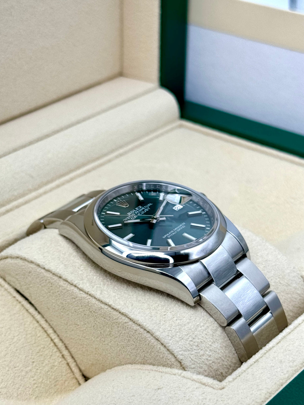 NEW 2023 Rolex Datejust 36mm 126200 Mint Green Dial