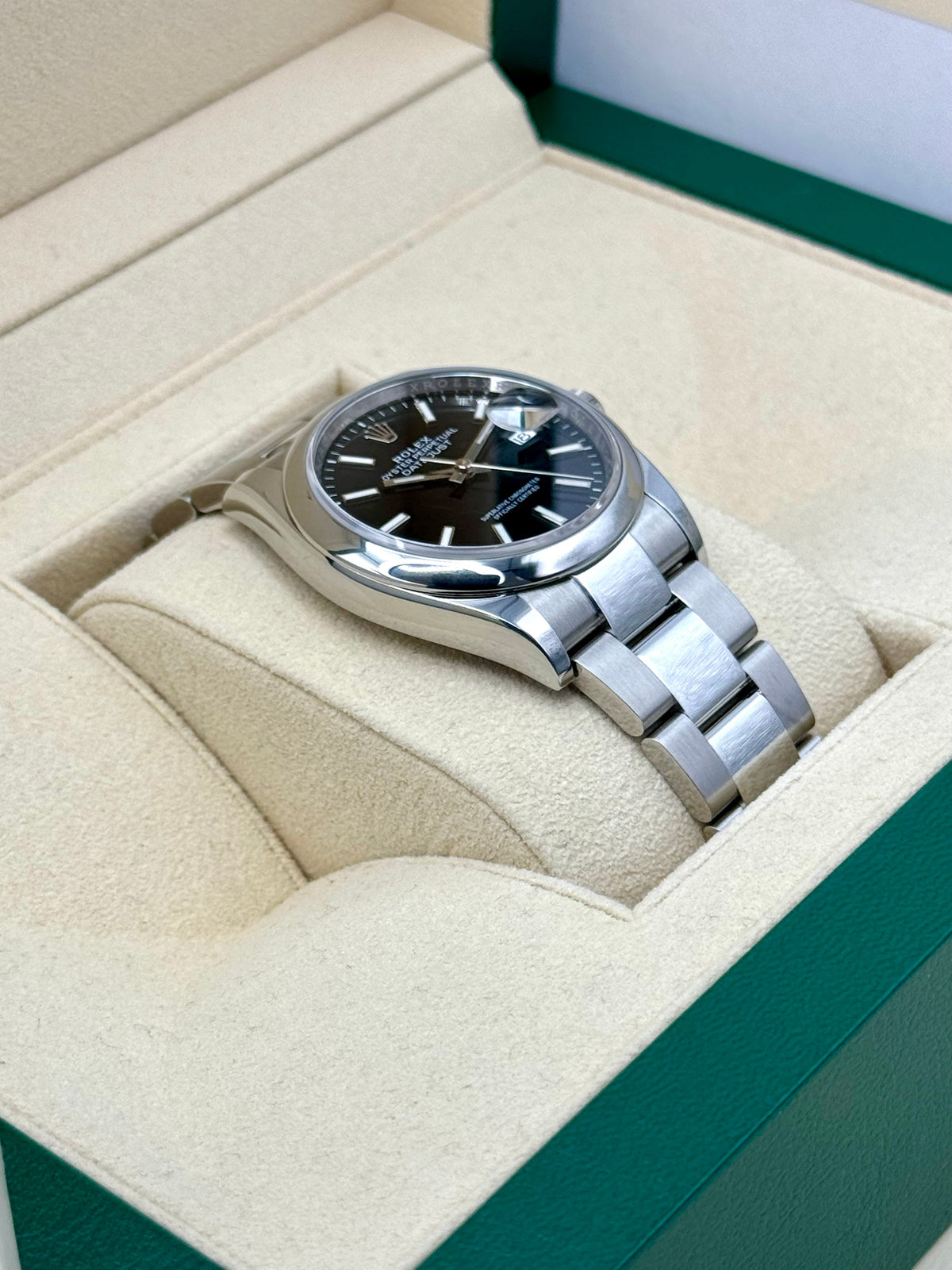 2022 Rolex Datejust 36mm 126200 Stainless Steel Oyster Black Dial