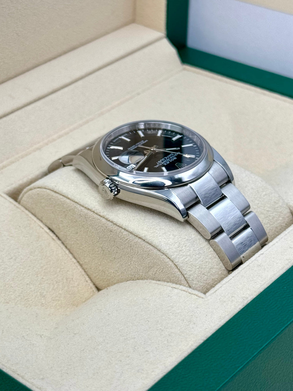 2022 Rolex Datejust 36mm 126200 Stainless Steel Oyster Black Dial
