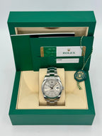 2018 Rolex Datejust 41mm 126300 Stainless Steel Oyster Silver Dial