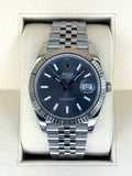 2021 Rolex Datejust 41mm 126334 Stainless Steel Jubilee Rhodium Dial