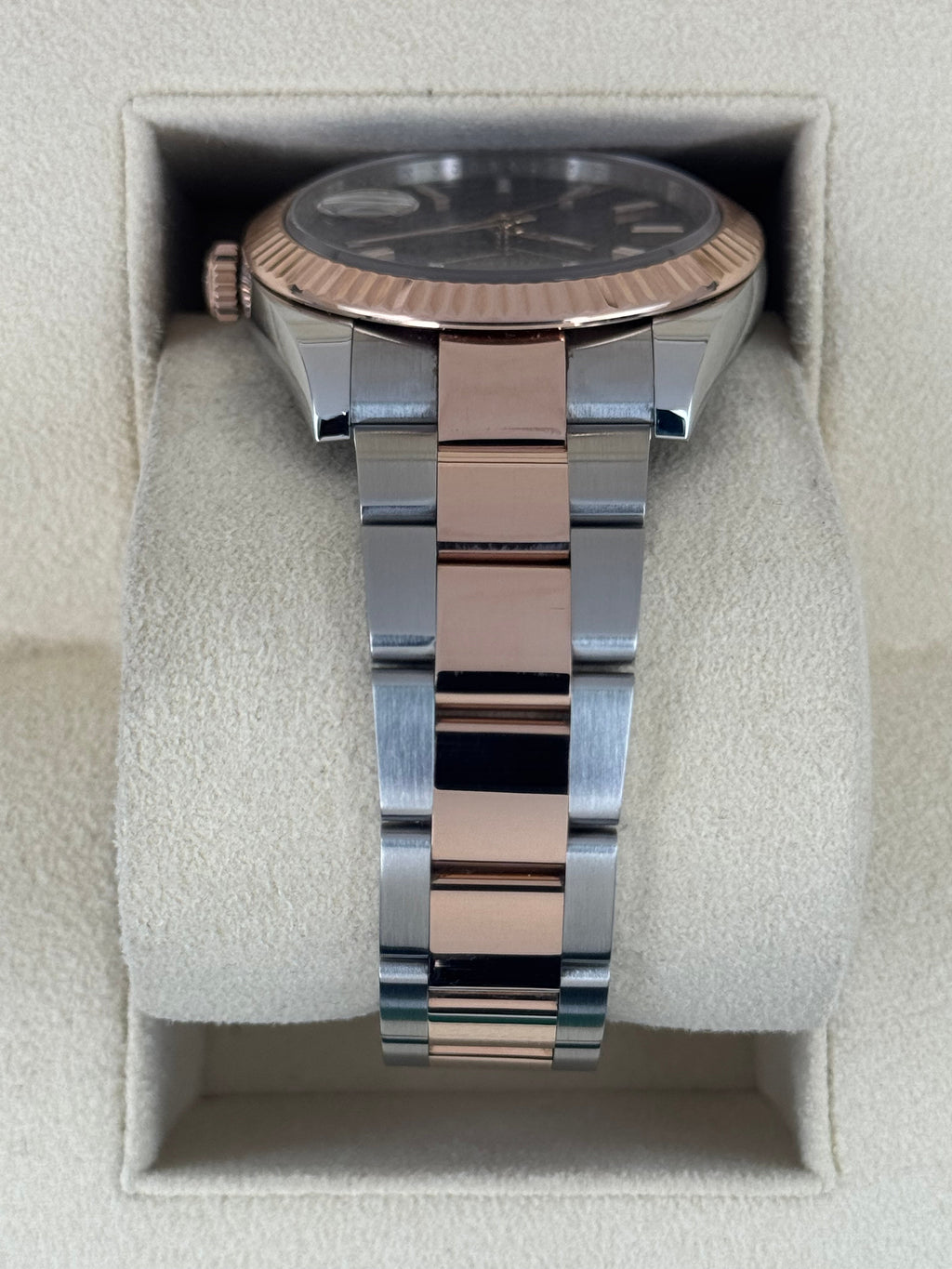2017 Rolex Datejust 41mm 126331 Two-Tone Rose Gold Chocolate Dial
