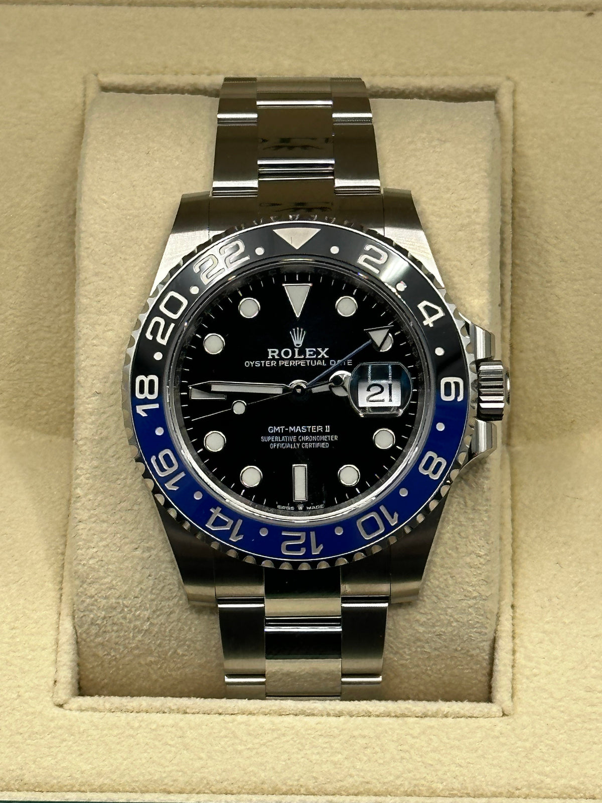 New 2023 Rolex GMT-Master II "Batman" 40mm 126710BLNR Oyster