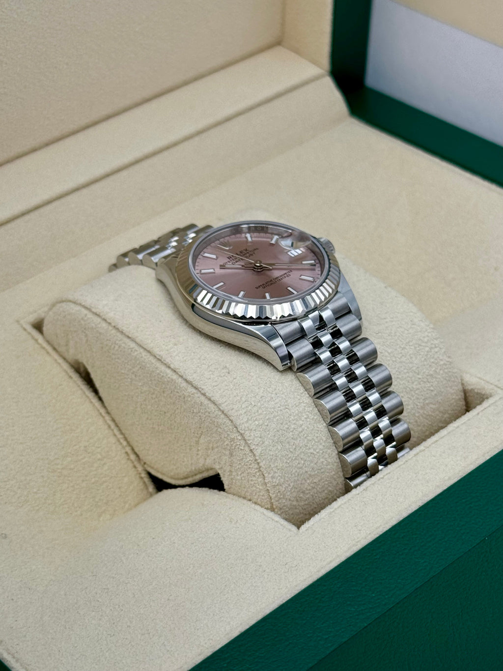 NEW 2025 Rolex Datejust 31mm 278274 Stainless Steel Jubilee Pink Dial