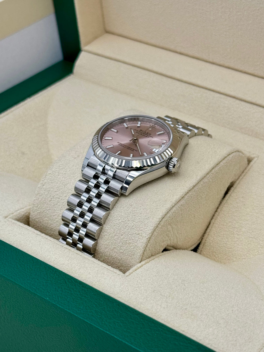 NEW 2025 Rolex Datejust 31mm 278274 Stainless Steel Jubilee Pink Dial