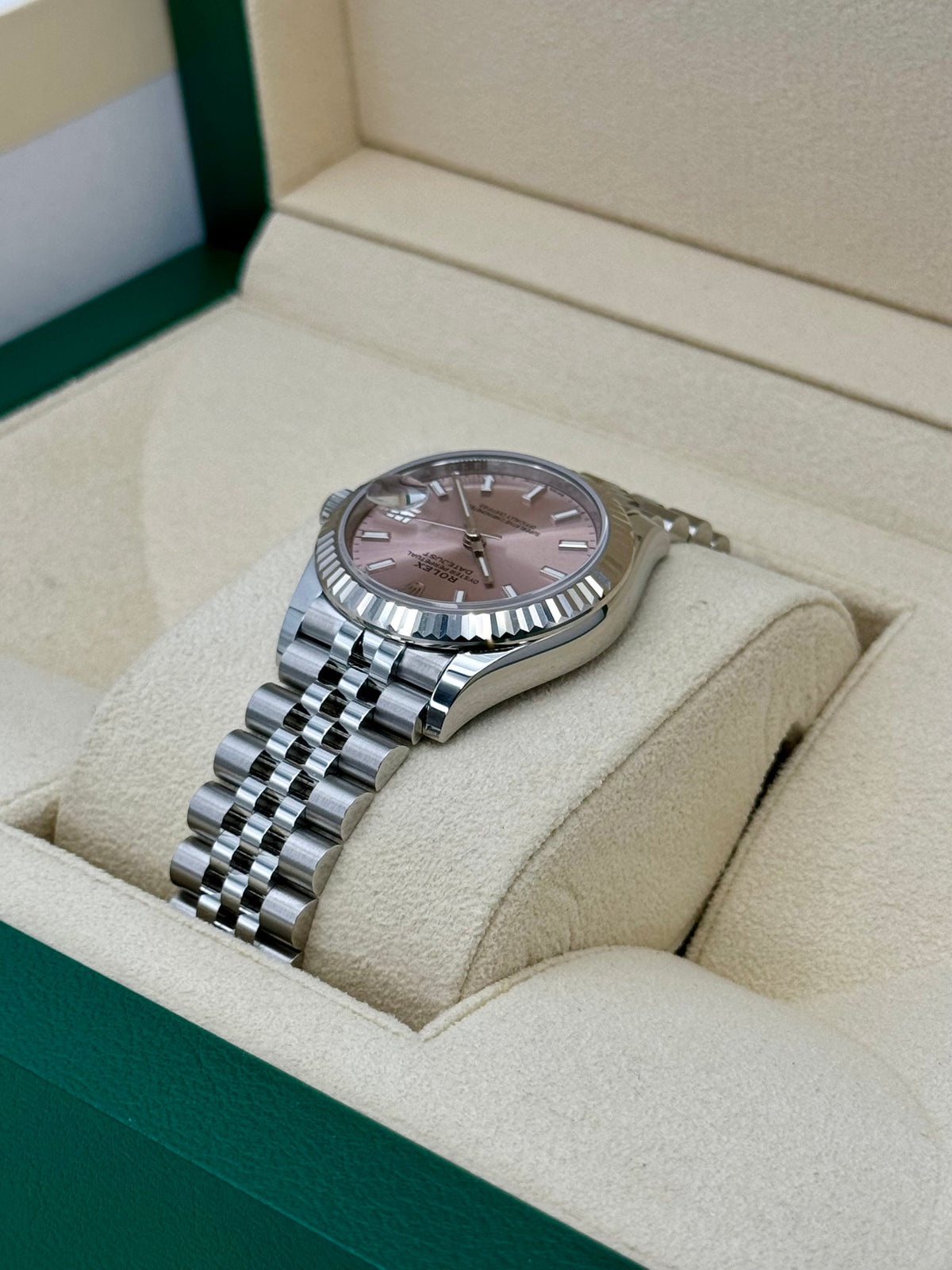 NEW 2025 Rolex Datejust 31mm 278274 Stainless Steel Jubilee Pink Dial