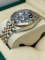 NEW 2023 Rolex GMT-Master II 40mm 126713GRNR Two-Tone Jubilee Black Dial