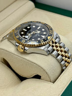 NEW 2023 Rolex GMT-Master II 40mm 126713GRNR Two-Tone Jubilee Black Dial