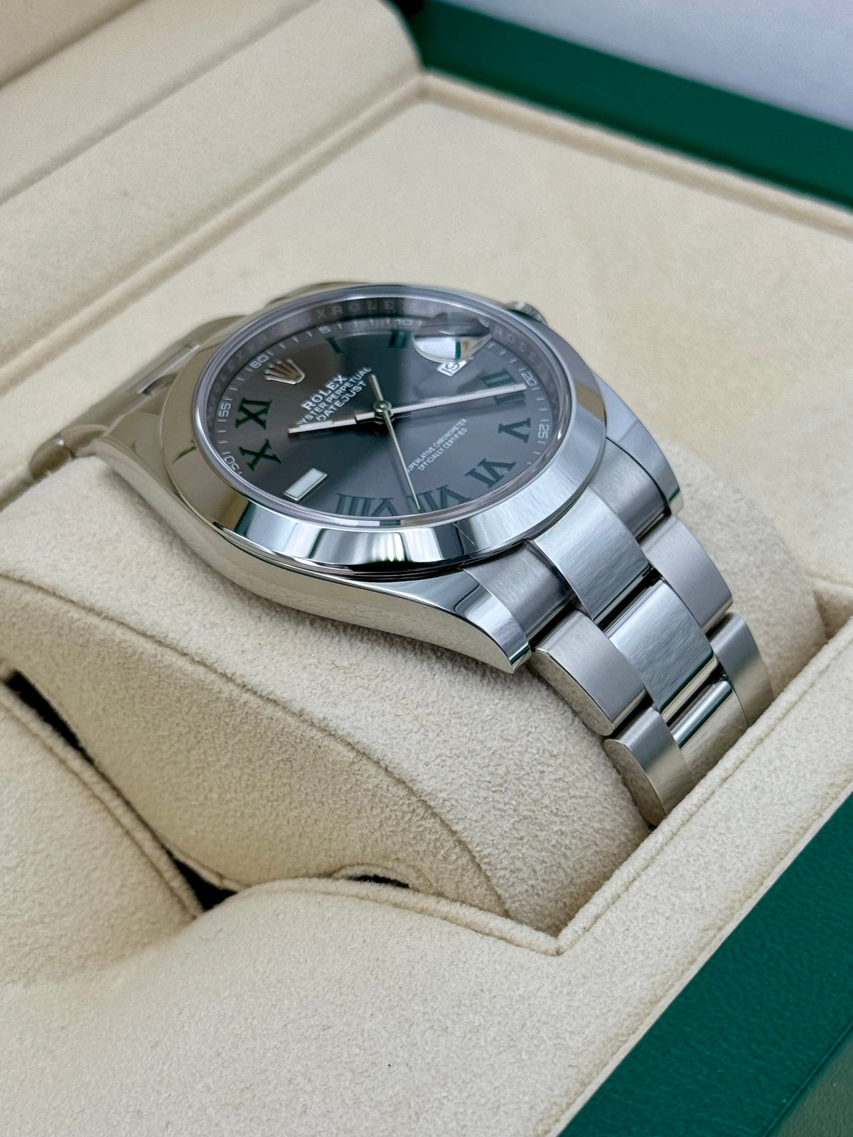 2023 Rolex Datejust 41mm 126300 Oyster Wimbledon Dial