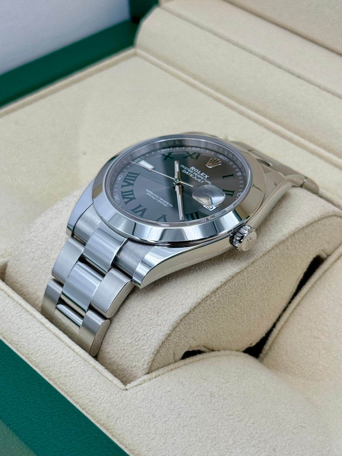 2023 Rolex Datejust 41mm 126300 Oyster Wimbledon Dial