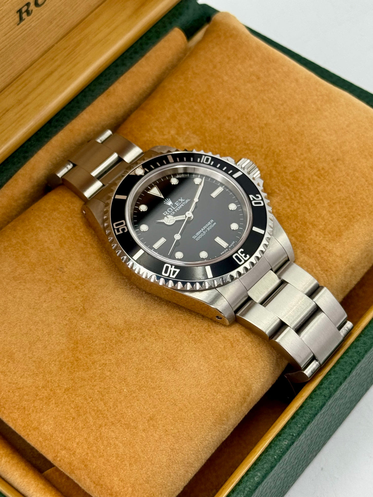 2001 Rolex Submariner 40mm 14060M Stainless Steel Two-Liner Black Dial