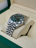 2022 Rolex Datejust 41mm 126300 Jubilee Green Dial