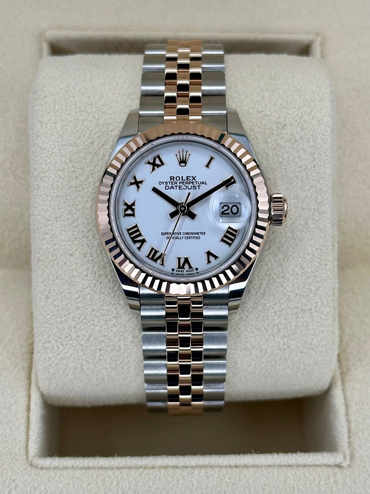 NEW 2023 Rolex Datejust 28mm 279171 TwoTone Jubilee Roman Numeral Dial