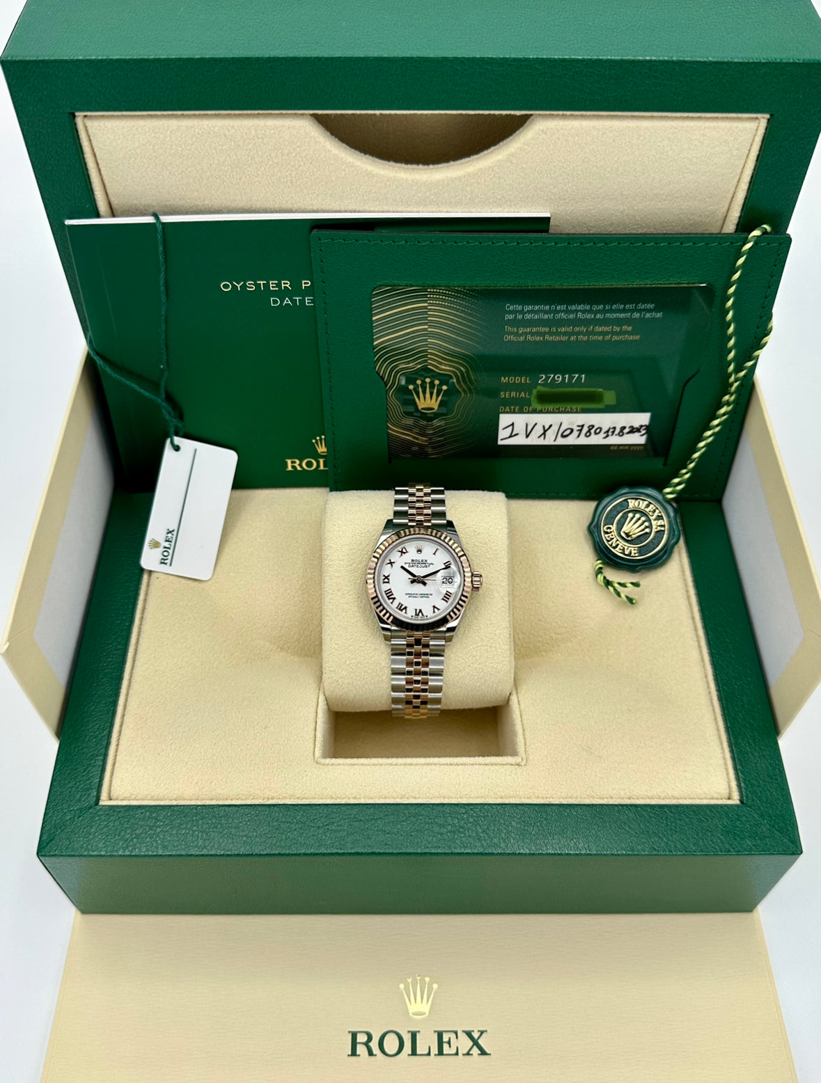 NEW 2023 Rolex Datejust 28mm 279171 TwoTone Jubilee Roman Numeral Dial