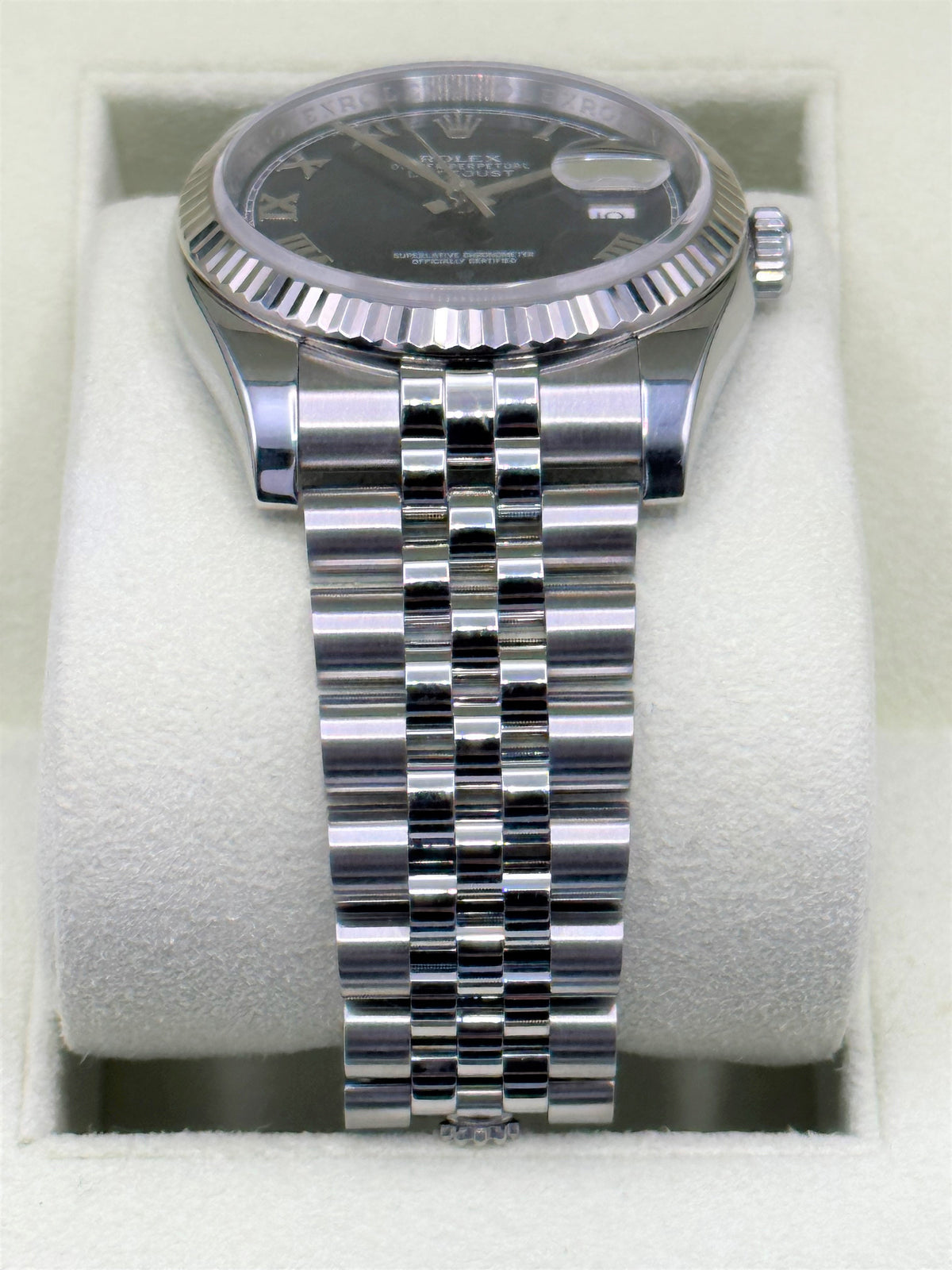 2012 Datejust 36mm 116234 Jubilee Blue Roman Numeral Dial