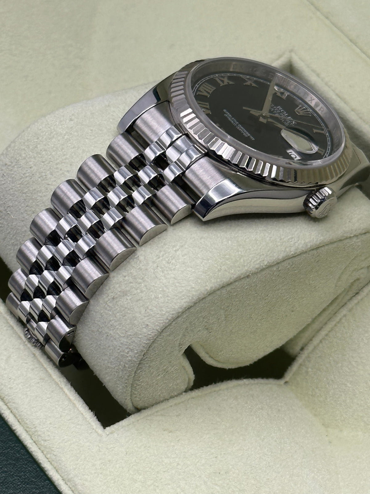 2012 Datejust 36mm 116234 Jubilee Blue Roman Numeral Dial